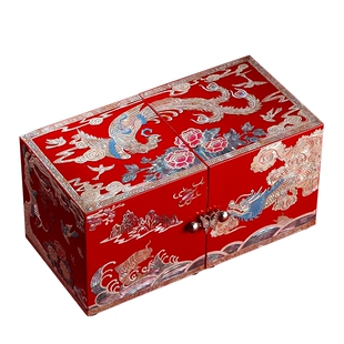 锦贝传说螺钿漆器龙凤首饰盒古风中国风珠宝收纳高档创意结婚礼物