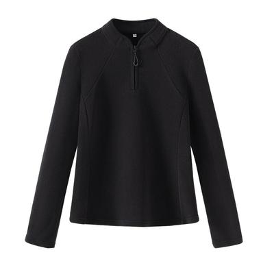 班尼路半开领加绒卫衣女外套上衣