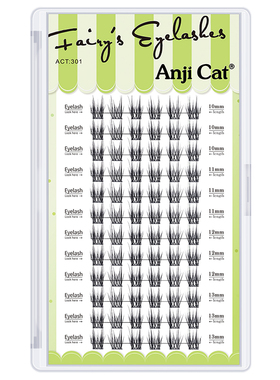 anjicat双子睫毛单簇混装