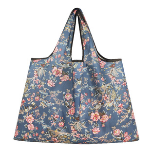 大花购物袋超市买菜包防水环保袋日系大容量可折叠便携手提便利袋