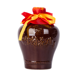 陕西特产谢村黄酒洋县花雕半甜型黄酒11度糯米料酒1L坛装整箱4坛