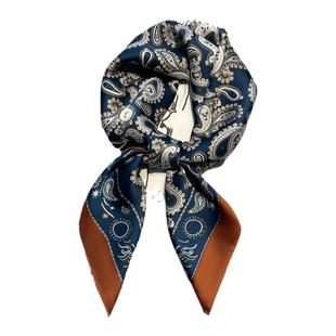 腰果小方巾丝巾男女春秋夏季搭配衬衫职业护颈围脖子薄围巾70x70