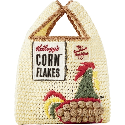 【新年礼物】Anya Hindmarch 女刺绣拉菲草海岛度假编织手提包