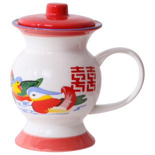 痰盂水杯老式陶瓷杯子创意搞怪马克杯尿壶夜壶茶杯生日结婚伴手礼