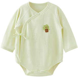 【冰皮棉】微狮牧尼新生婴儿包屁衣天竹纤维初生宝宝连体衣薄款夏