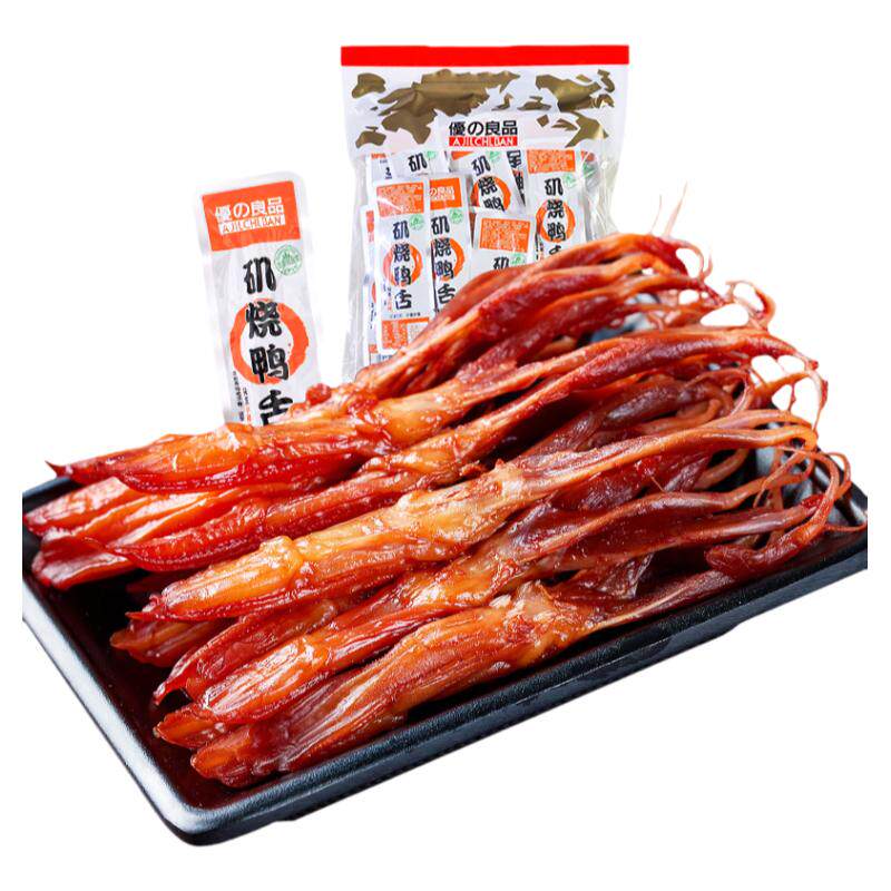 优之良品矶烧鸭舌500g即食鸭舌头
