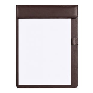 菜单夹板餐厅点菜夹买单板夹磁扣酒水夹皮革文件写字垫板商务定制