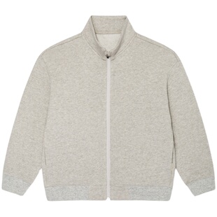 nice rice好饭 童装有机棉250G小立领儿童拉链开衫卫衣NGC04053