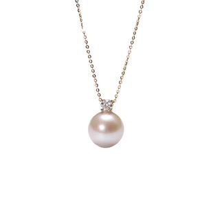 Dara/戴拉925银10-11mm戴妃款淡水无核珍珠吊坠项链正圆强光锁骨