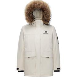 骆驼男装大毛领羽绒服男