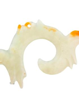 勾云佩玉璧挂件河磨玉