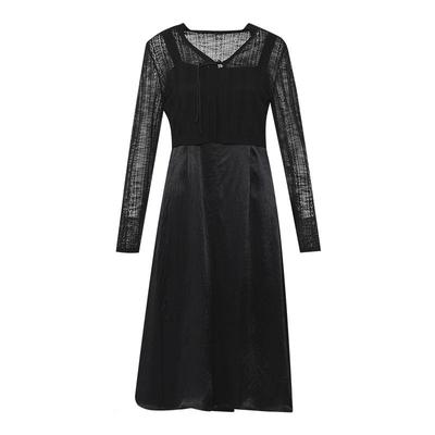 傲丝度吊带裙长袖毛衣罩衫两件套