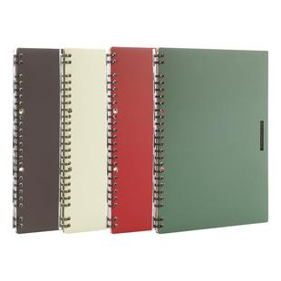 日本kokuyo国誉一米新纯系列超薄活页本复古风线圈本进口原纸笔记本日记本可换替芯活页记事本子A5/B5