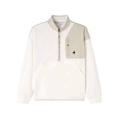 法国公鸡秋冬男女同款立领抓绒衫