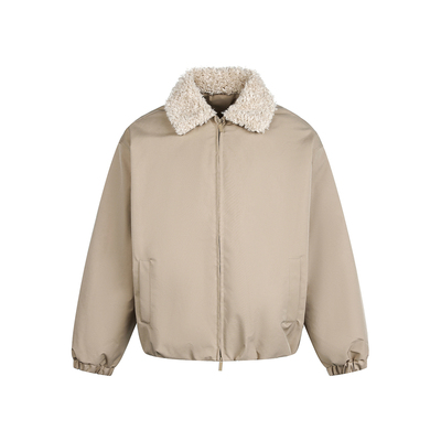 复古翻领羊羔绒轻薄羽绒服男款冬季高充绒量夹克羽绒外套2025新款