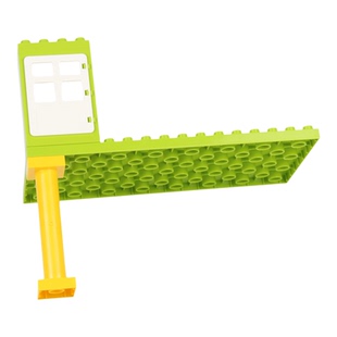 大颗粒积木配件双面底板房子DIY搭建地板72孔16x8矮板4x8建筑零件