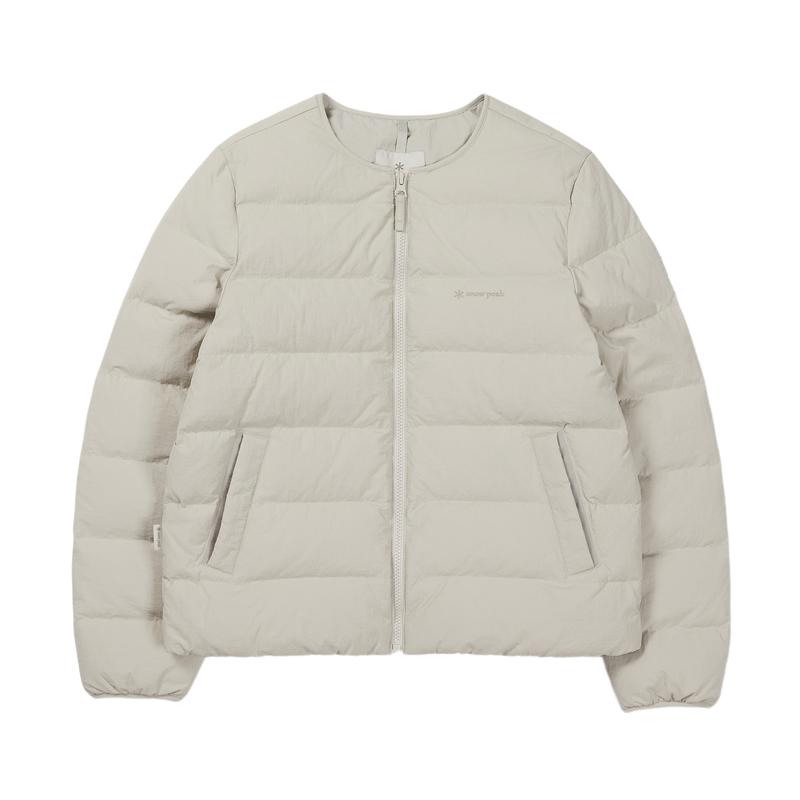 SnowPeak雪峰轻薄羽绒服女冬季新款户外保暖内胆圆领短款韩版外套