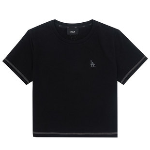 【自营】MLB短袖T恤女装新款舒适透气简约运动服短款休闲衫