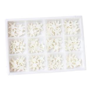 跨年翻糖雪花蛋糕装饰巧克力摆件成品可食用新年甜品点缀烘焙配件