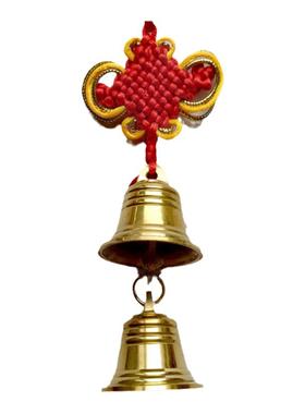 华宝轩纯铜铃铛 风铃挂饰 金属铃门饰摆件车挂居家风饰品摆设