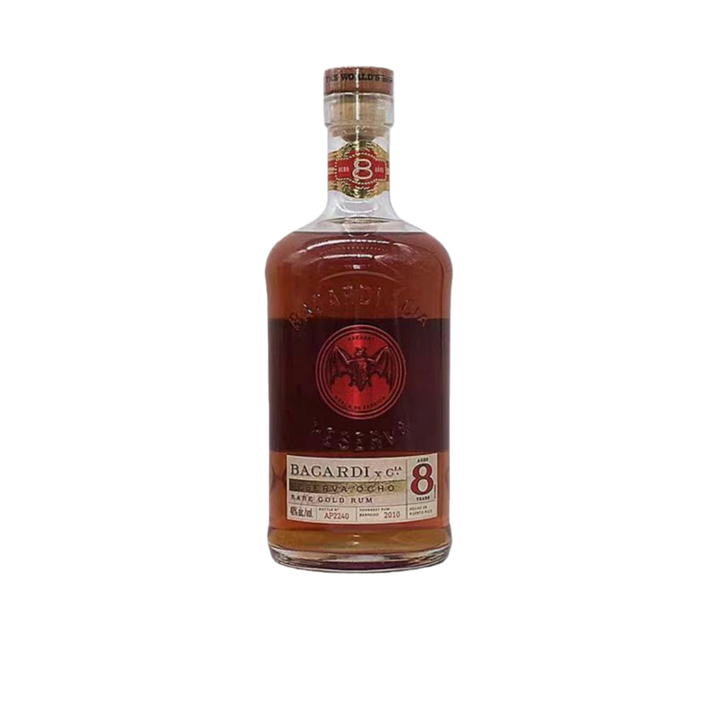 百加得8年朗姆酒750ml正品