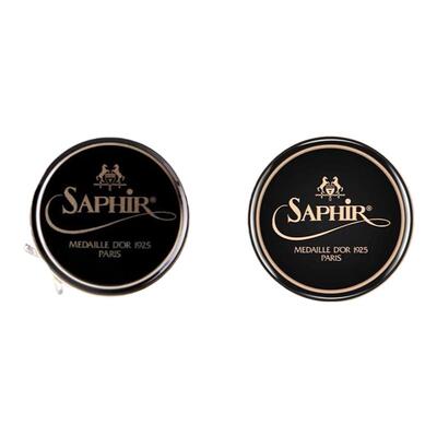 包邮进口saphir莎菲雅黑金鞋蜡