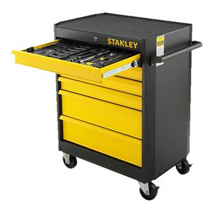 史丹利工具车6抽屉多功能工业级移动五金工具车零件架维修收纳车