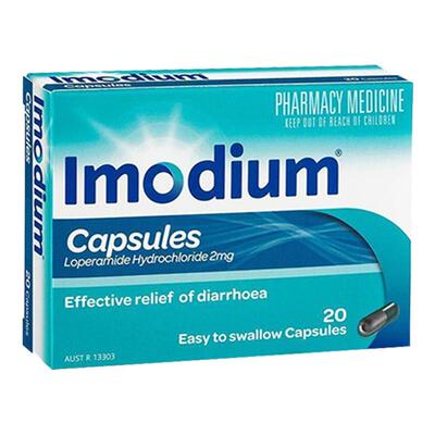 Imodium易蒙停胶囊止泻咀嚼片缓解腹泻腹痛胃胀