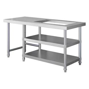 嵌入式开孔厨房不锈钢灶台架子煤气罐液化气燃气灶置物架一体定制