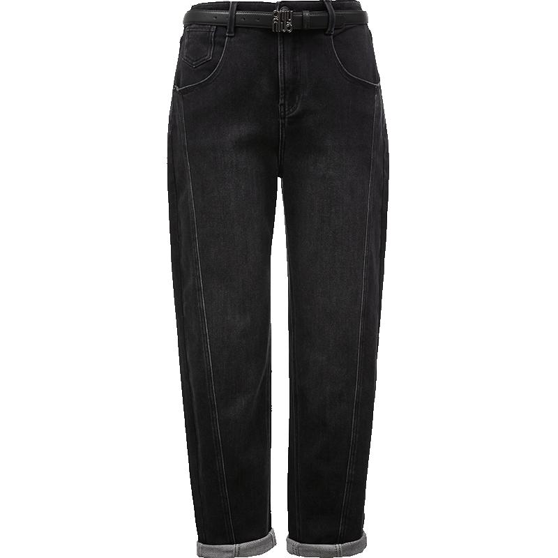 【ONLY奥莱】秋季时尚百搭修身男友裤高腰九分牛仔裤女