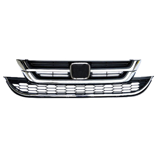 适用于本田CRV前脸中网总成07-11年思威前通风网机盖饰条格栅前杠