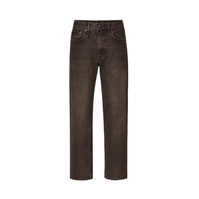 R13秋冬美式硫染弹力直筒牛仔裤