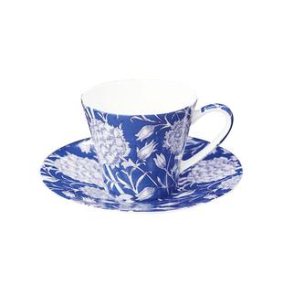 英国William Morris经典植物花纹骨瓷咖啡杯碟套装