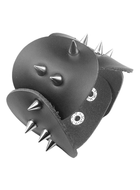 层次感朋克超宽圆盘连环铆钉手环