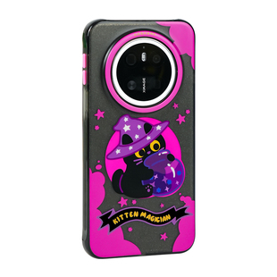 寄居蟹原创魔法喵适用Mate70pro+华为手机壳 pura80ultra磁吸带支架情侣mate60设计小众高级防滑防摔防丢手绳