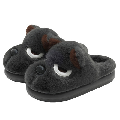 卡通小狗棉拖鞋男士冬季2025新款