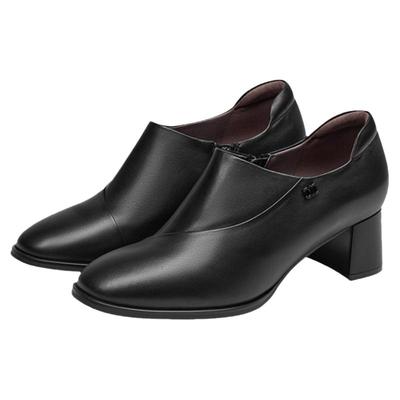 接吻猫尖头复古时装靴