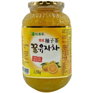 比亚乐蜂蜜柚子茶1.15kg韩国原装进口柠檬芦荟生姜红枣奶茶店专用