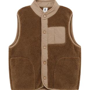 左西童装男童摇粒绒马甲儿童羊羔绒秋冬2025新款男孩冬季外穿背心