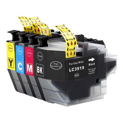 亿讯适用兄弟LC3919 MFC-J2330DW J2730DW J3530DW J3930DW喷墨打印机墨盒brother LC3919BK黑色墨水盒大容量