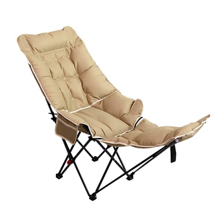 户外折叠椅子躺椅露营月亮椅小凳子新款可坐躺睡便携式午休折叠床