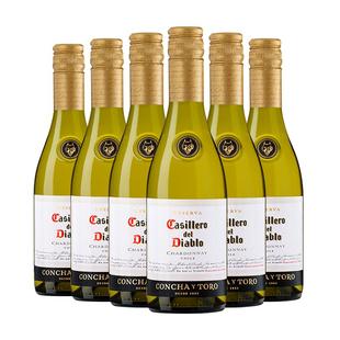 375ml*6智利进口红酒干露红魔鬼霞多丽(夏多内)干白葡萄酒整箱