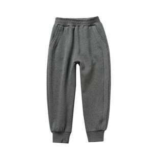 儿童纯色运动卫裤 初高中生男女童收口长裤 中大童180 春秋