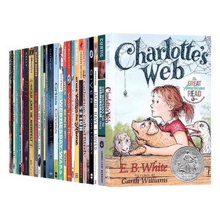 Newbery纽伯瑞获奖书单30册Charlottes Web夏洛特的网经典儿童成长文学英文原版小说Westing Game威斯汀游戏兰斯蓝思指数560L-790L