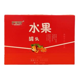 年货精美礼盒送长辈团购送礼零食手提整箱水果黄桃罐头425g