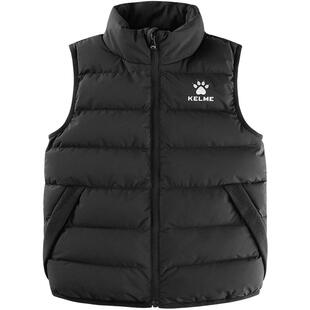 KELME卡尔美儿童运动棉马甲男女童秋冬新款足球训练加厚保暖外套