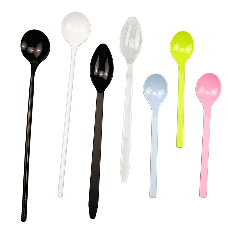 一次性勺子塑料长柄单独包装甜品
