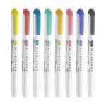 现货日本ZEBRA斑马旗舰店官网斑马荧光色笔WKT7荧光笔MILDLINER双头标记号笔学生用手账淡彩色划重点文具