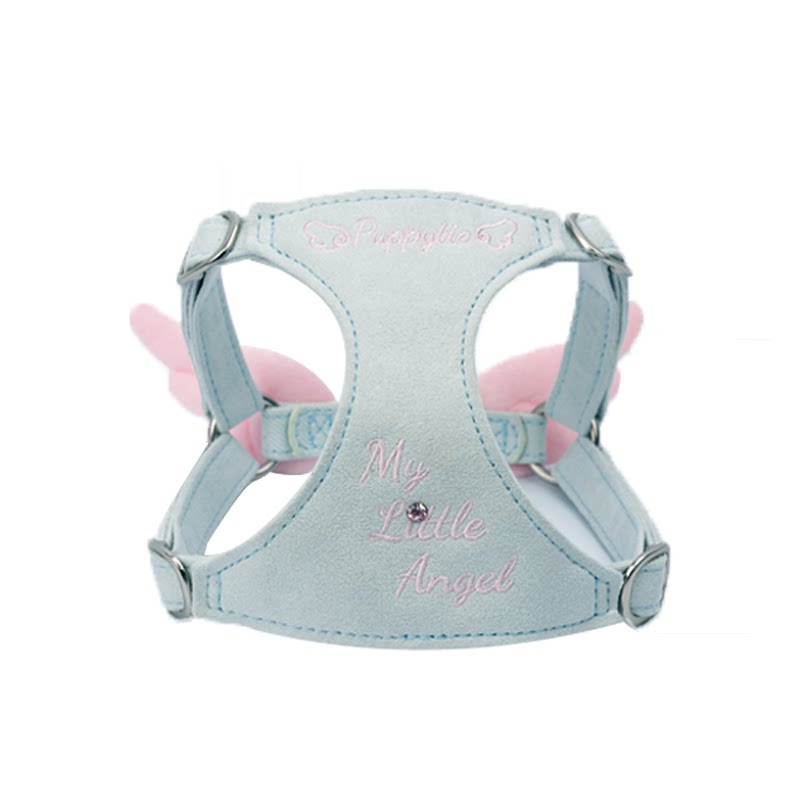 puppytie宠物用品狗狗牵引绳小型犬可爱天使翅膀胸背带幼犬遛狗绳