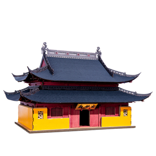 苏州玄妙观 中国古建筑模型 纸质榫卯积木 全拼装纸玩 创意礼物